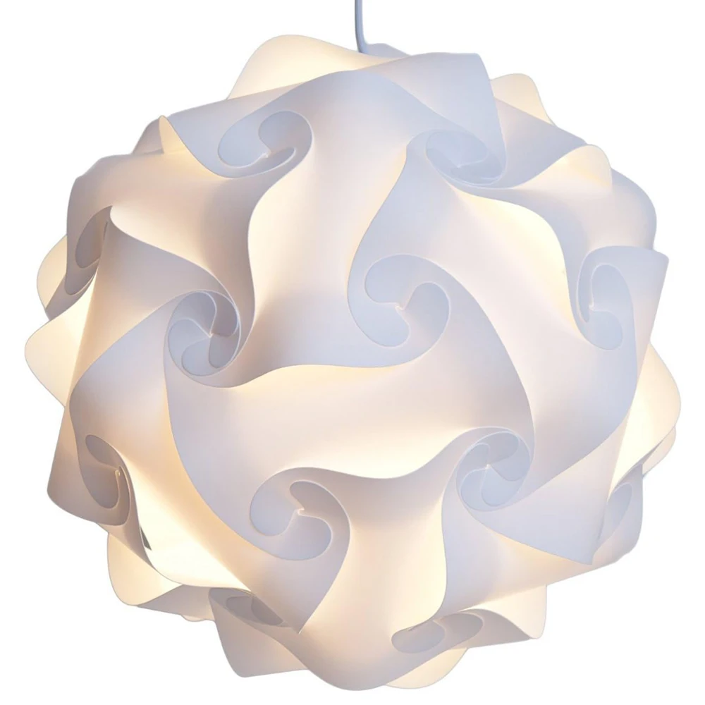 

Modern Creative IQ DIY Puzzle Lampshade Lamp Nordic Pendant Light Shade Ceiling Hanging Lighting Fixture Home Decoration E27