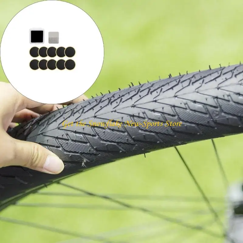 E56D Bicycles Inner Tire Patches Bike Tire Repair Tool Cycling Flat Tire Repair Patches for Road and Mountain Bikes
