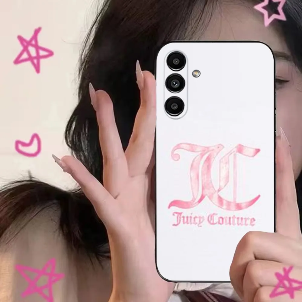 Juicy C-Couture   Phone Case For Samsung S24,S21,S22,S23,S30,Ultra,S20,Plus,Fe,Lite,Note,10,9,5G Black Soft Cover