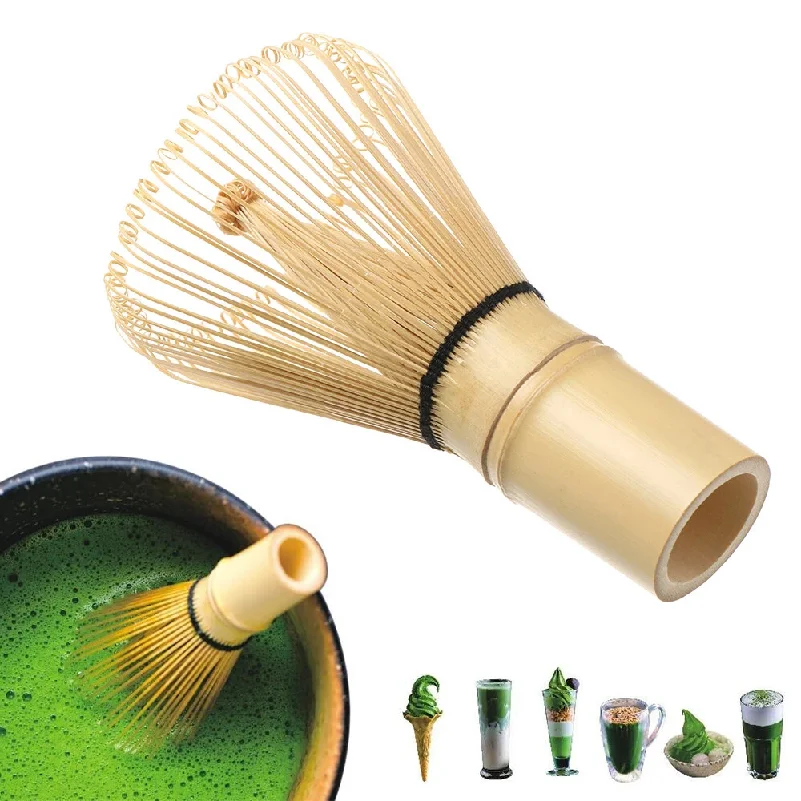 Bamboo Whisk Chasen - Tee-Set Japanisches Tee-Set Matcha-Besen (Chasen) Teelöffel
