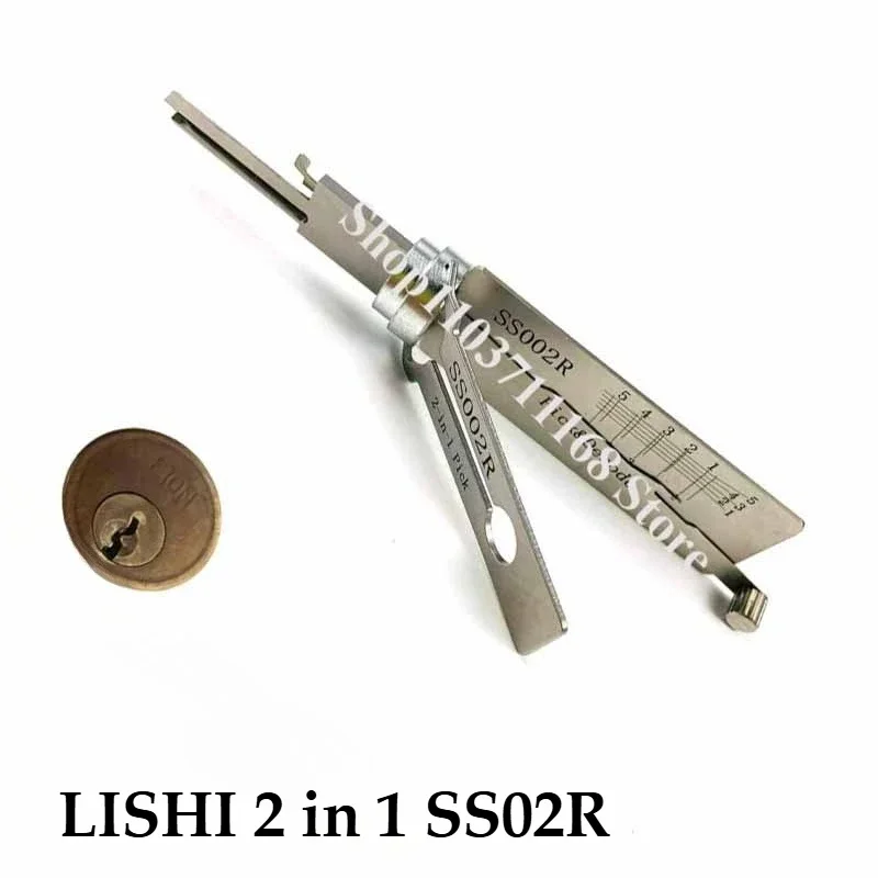 

Lishi 2-IN-1SS002R Key Decoder Anti-S Groove Pick & Decord for Electric Control Lock,Door Tool Opener Master Lockpick Locksmith