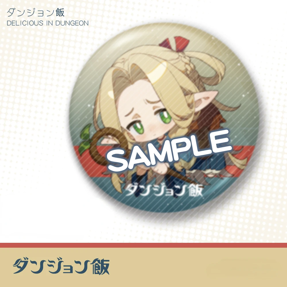 58 มม.การ์ตูน Marcille ผมสีทอง Kawaii เลเซอร์เครื่องแต่งกาย Badge Tinplate ไม่สม่ําเสมออุปกรณ์เสริมร้อนขายอุปกรณ์กันน้ํา