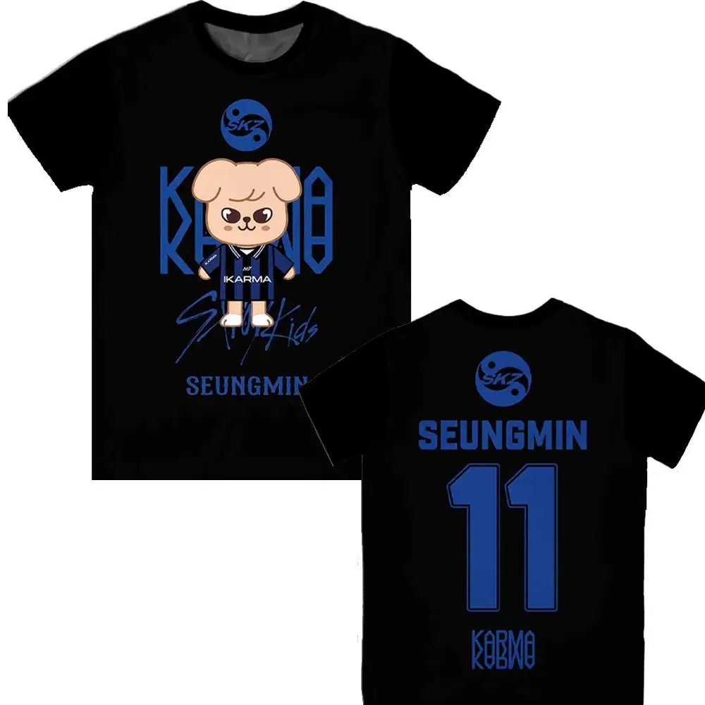 2026 Neuer Stil Koreanische Pop-Mode KPOP KARMA Cartoon-Muster Harajuku Y2K Stil Atmungsaktives Sport-T-Shirt für Männer – Detail 13