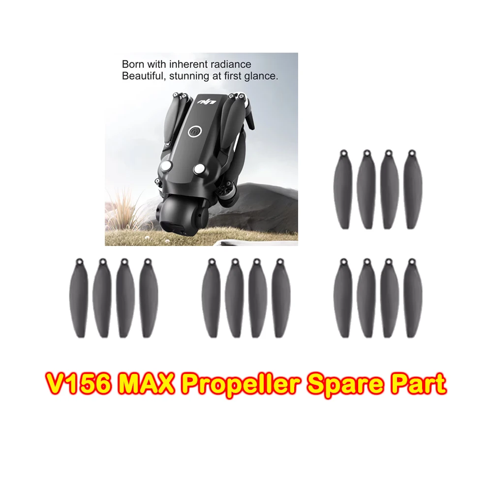 V156 RC Quadcopter Drone Original Spare Part V156MAX Propeller Blade Maple Leaf Wing Rotor Part Accessory 8PCS/Set