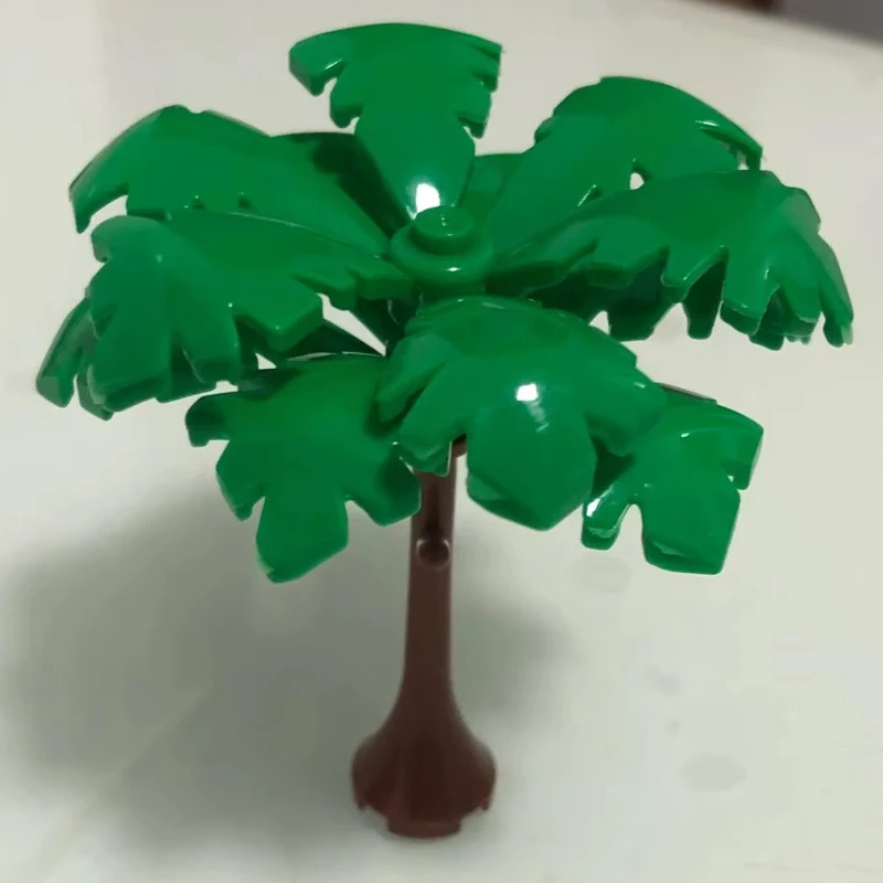 House Trees Pine Prickly Bush Green Grass Military Building Bricks Toys MOC Plants Accessories Bricks 3471 2435 6064 3778 City
