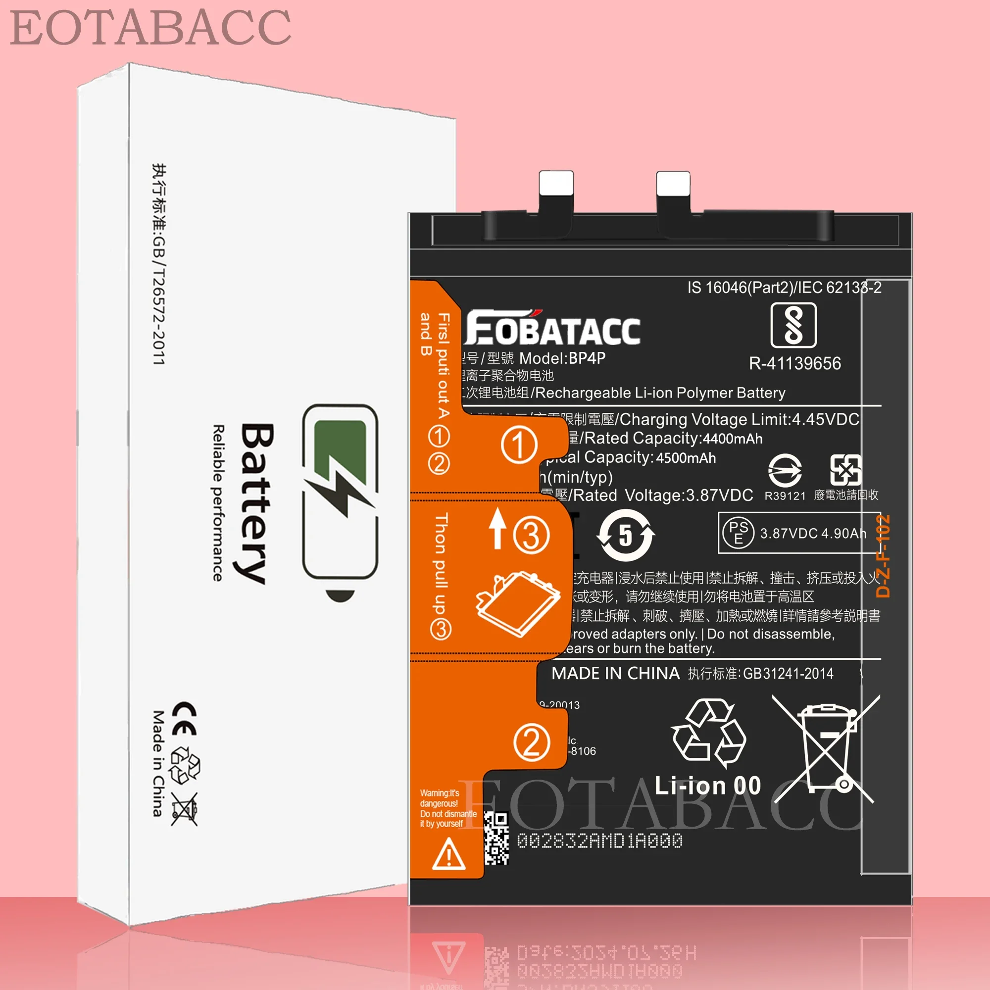 EOTABACC 100% New Original Battery BP4P For XIAOMI Civi 3 Battery +Tools