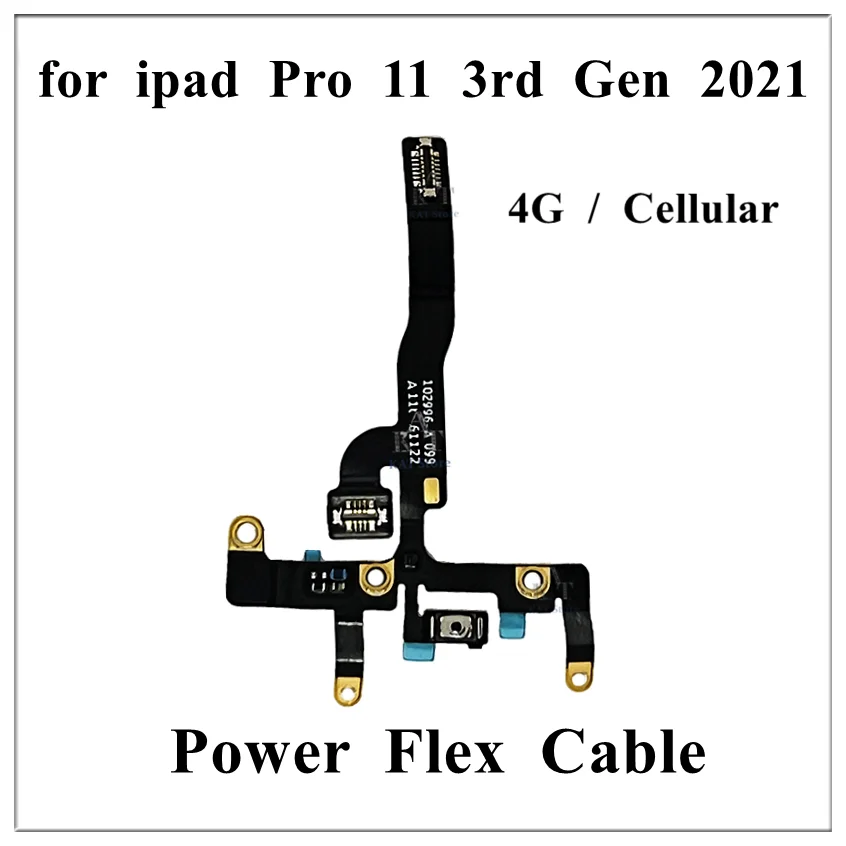 1Pcs For IPad Pro 11 Inch 2nd 2020 3rd Gen 2021 Power On Off Volume Button Switch Control Flex Cable Ribbon Replacement Parts