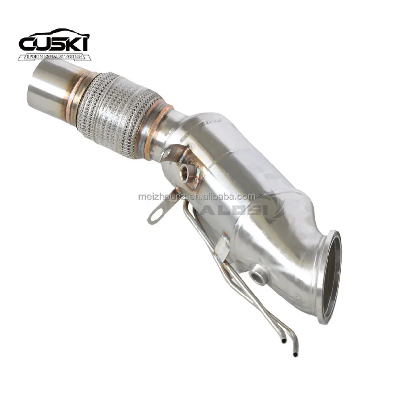 

Полированные выхлопные трубы из нержавеющей стали для BMW 430I G22/G26 2.0T B48 TU2 2024-2025, высокопроизводительная выхлопная система