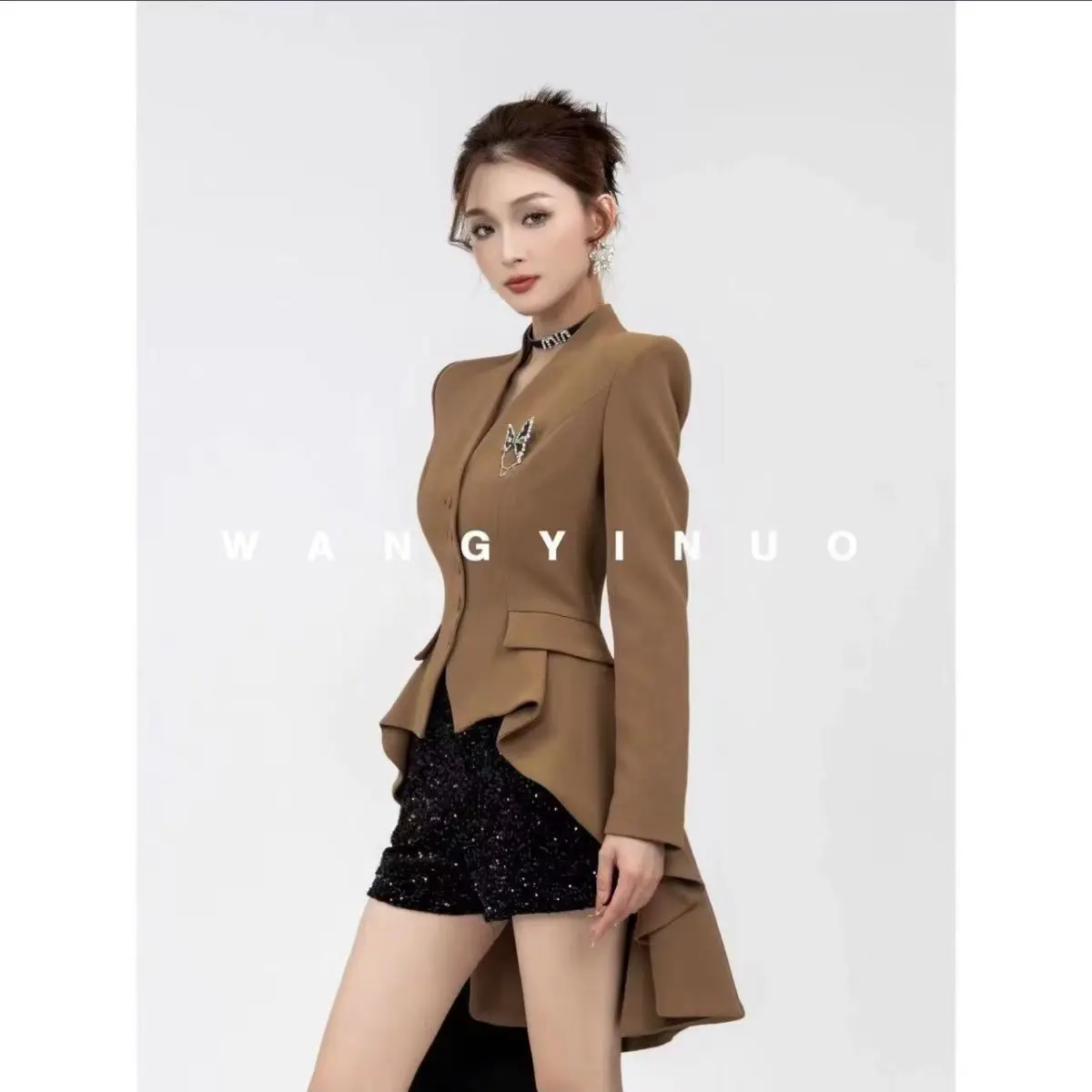 

Women's 2025 Autumn and Winter New Korean Style Versatile Slim Cardigan