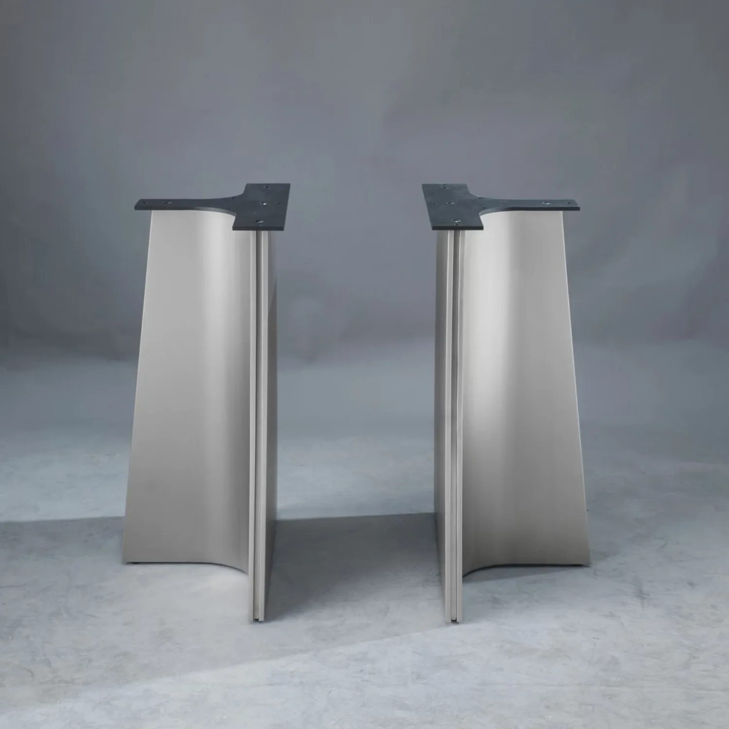 Light luxury marble dining table foot support frame Stainless steel legs  stand Rectangle dining table base Hardware feet