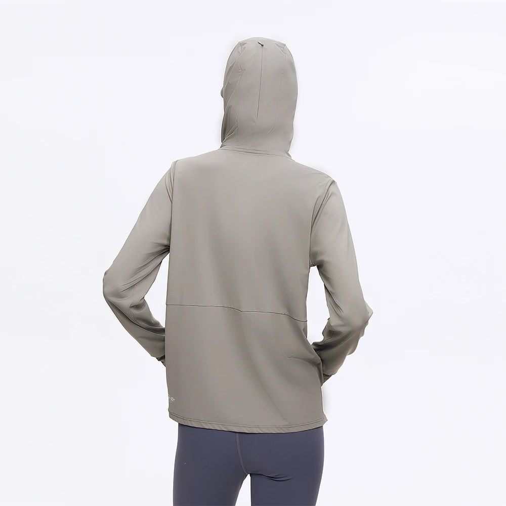 OhSunny giacche di protezione solare 2024 moda nuova protezione solare anti-uv manica lunga cappotto allentato con cappuccio per donna sport