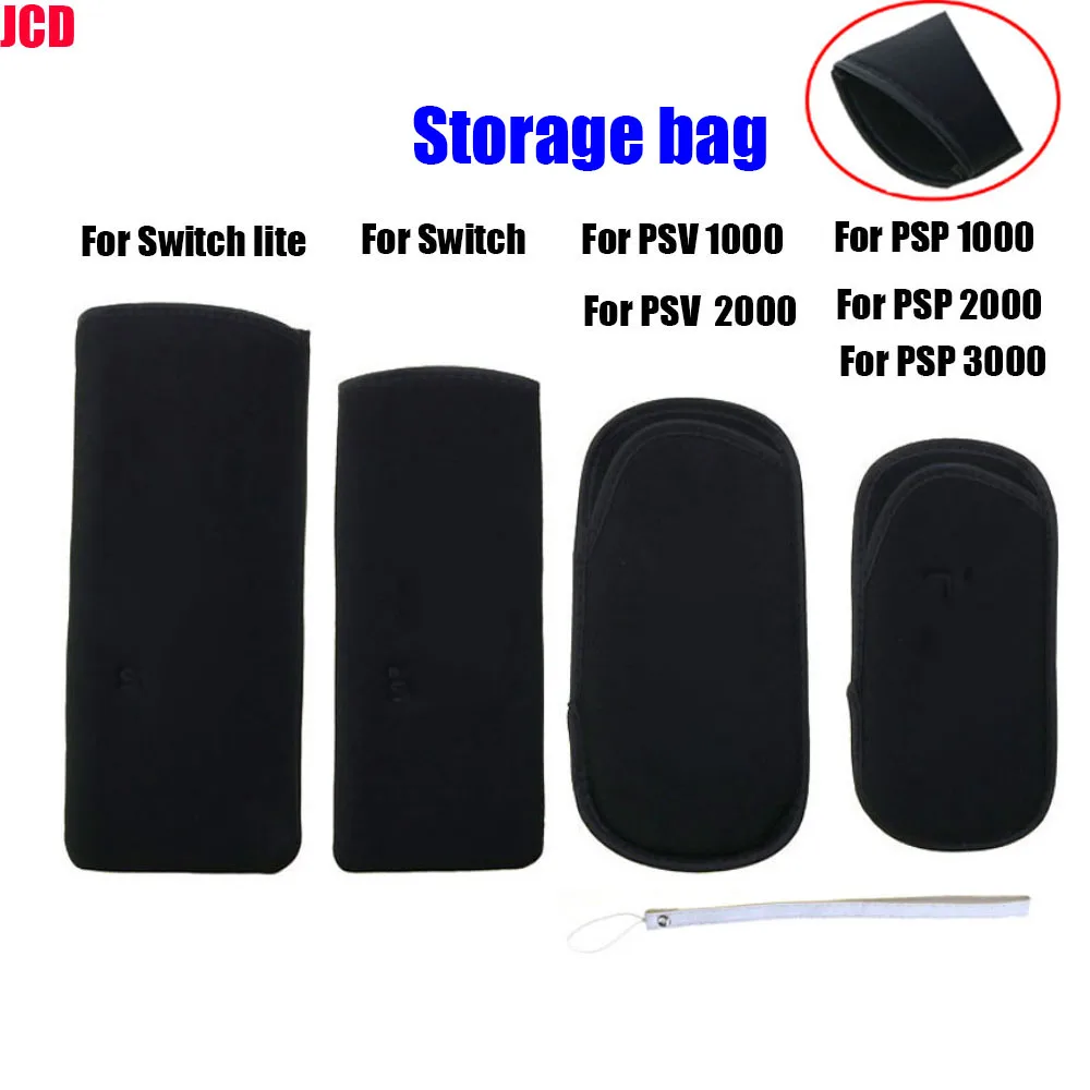 

JCD For PSP 1000 2000 3000 For PSVita PSV 1000 2000 Soft Screen Protective Pouch Case Carrying Storage Bag For NS Switcitch Lite