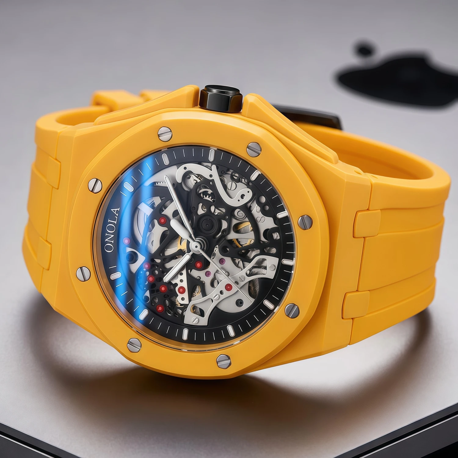 新しい中空デザインの全自動機械式メンズ腕時計、ONOLAファ - Luxury Watch Hublot のレビューと価格