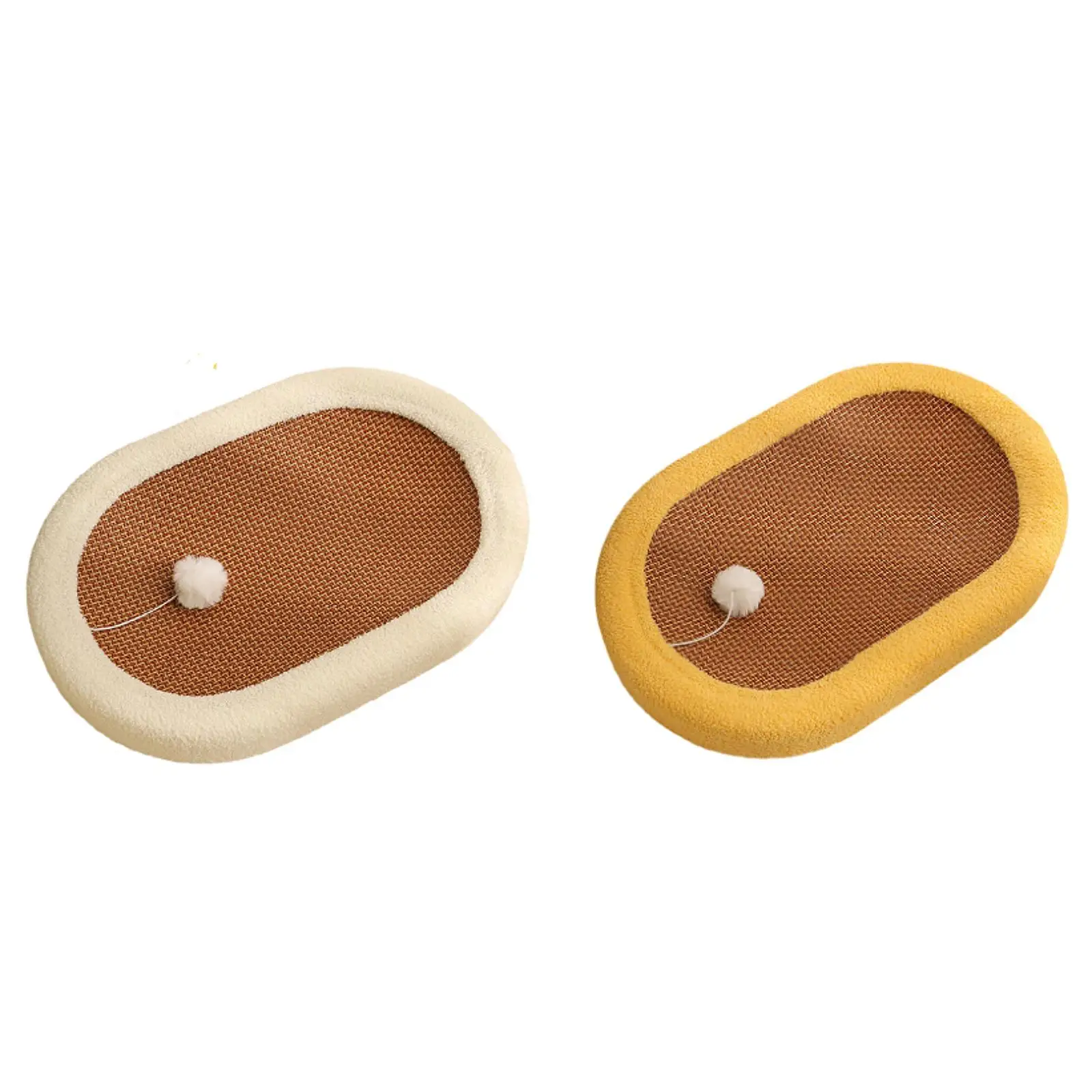 

Cat Scratcher Bed Wear Resistant Pet Cat Lounge Bed Oval Cat Scratcher Bowl for Kitten Kitty Grinding Claws Indoor Outdoor