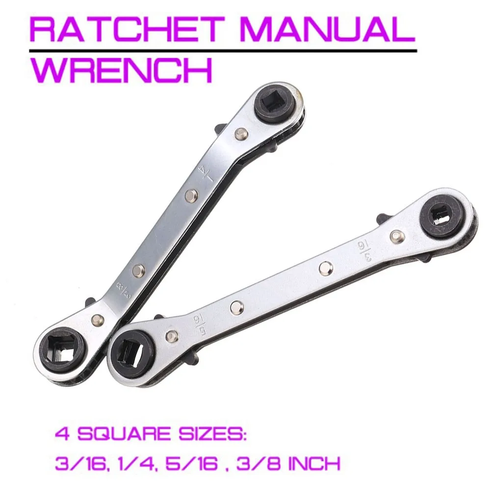 1/4 "3/8" 3/16 "5/16" Ratel Handleiding Wrench Set Professionele Handje Wrench Tool ForAirconditioning koeling Klep HVAC