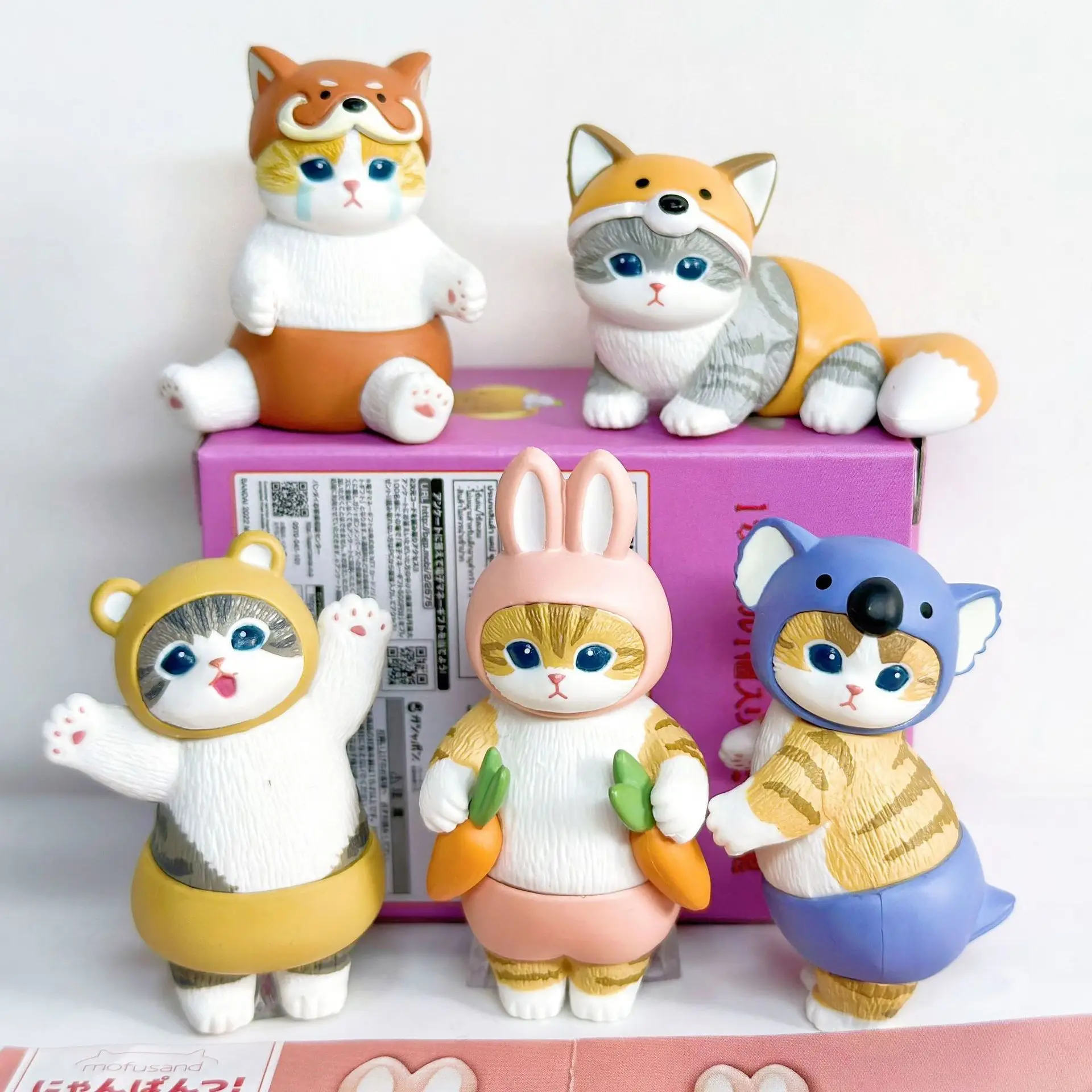 

Mofusand Cats In Animal Suits Series Trendy Toy Blind Box Rabbit Cat Kawaii Desktop Decoration Action Figure Collectable Gifts