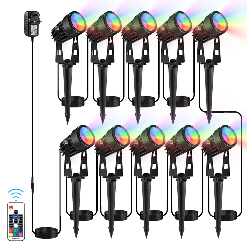 Alliage d'aluminium Led lumières de jardin lampe de pelouse basse tension éclairage paysager lampe extérieure étanche éclairage de décoration de jardin