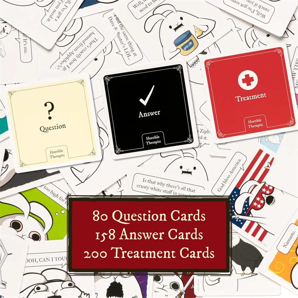 SMIEA Horrible Therapist: Extra Horrible Edition — карточная игра «Где ты делаете неспокойство» — карточная игра для взрослых для 3-8 игроков