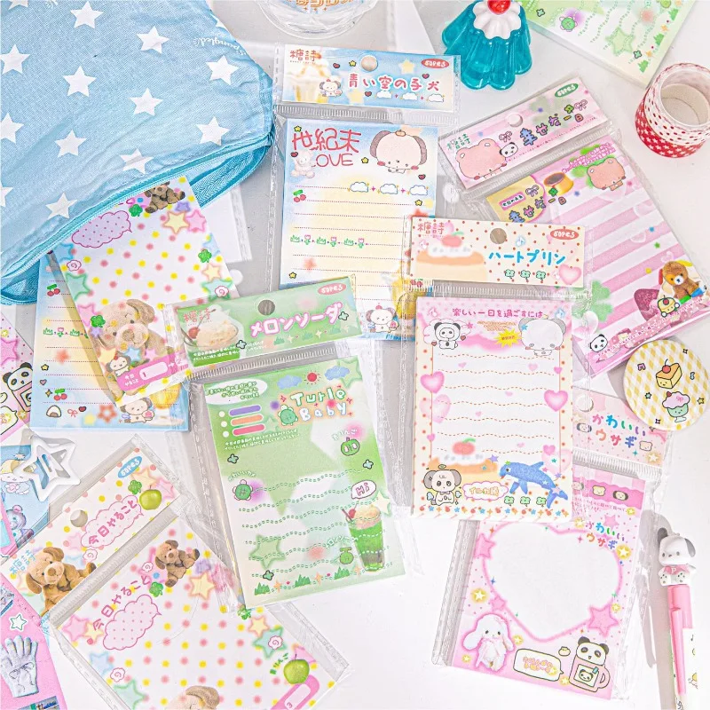 50 hojas de bonitos blocs de notas de estilo japonés antiguo, papel para mensajes, diario, Material Base DIY, Bloc de notas, papelería escolar