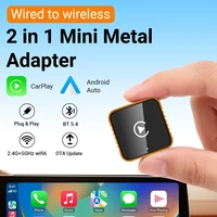 Dongle Inalámbrico CarPlay y Android Auto 2026, Conexión Rápida, Compacto, Plug & Play para iPhone/Android, USB/USB-C, Sin Retraso