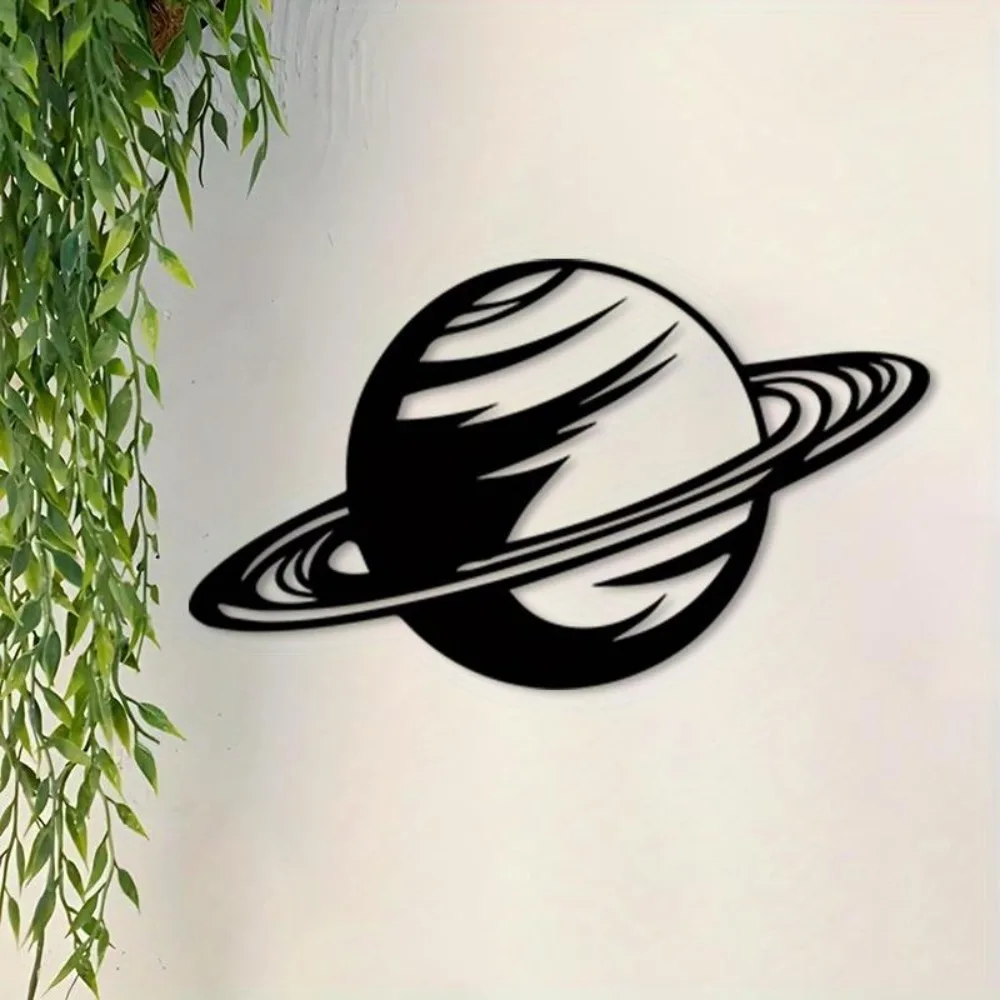 CIFbuy Wrought Iron Wall Art Retro Planetary System Key Holder Rack Weather-Resistant Home Decor