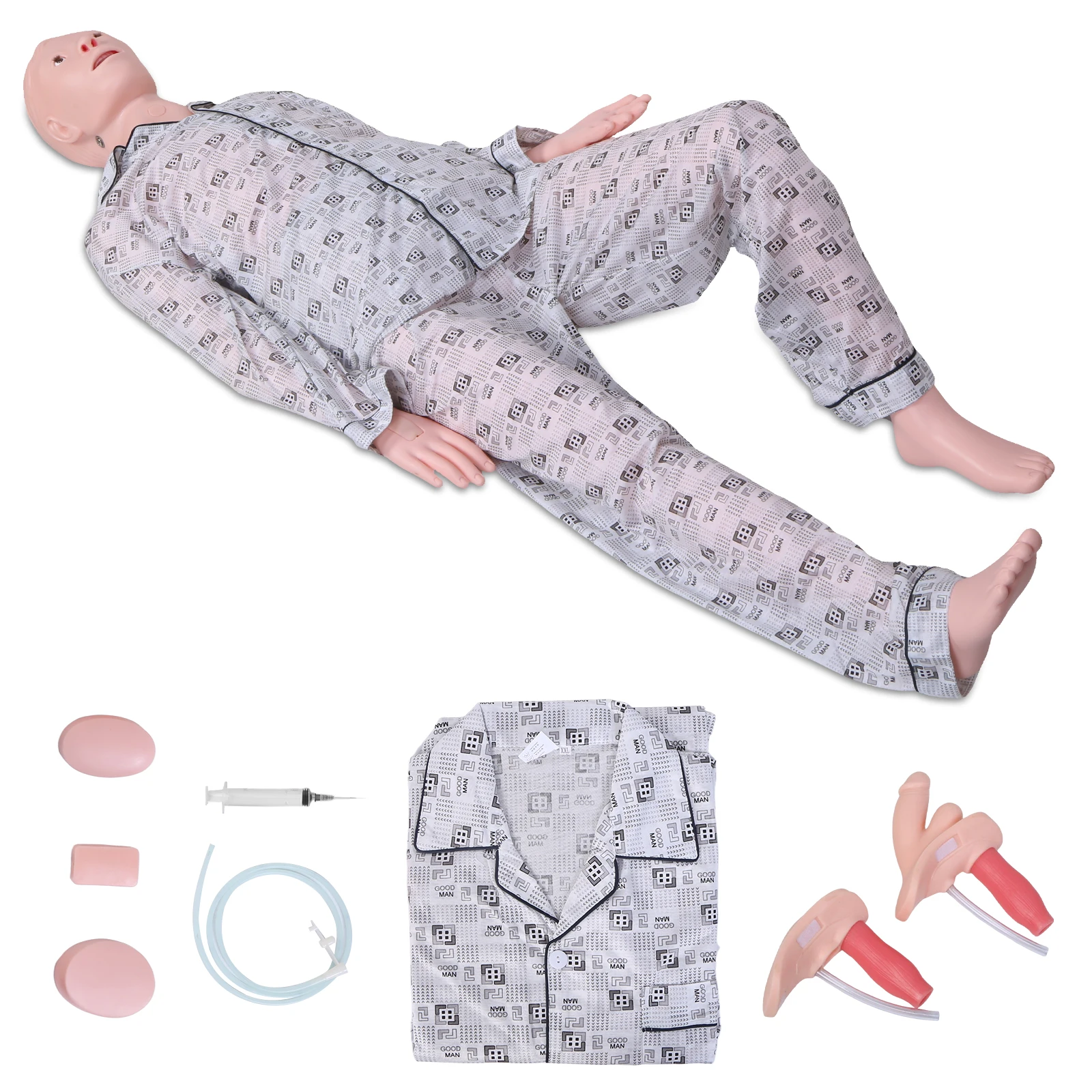 

Манекены для СЛР (мужские и женские), 1,57 м, в натуральную величину, с 3 модулями мышц, медицинским халатом и мочеприемником, для обучения