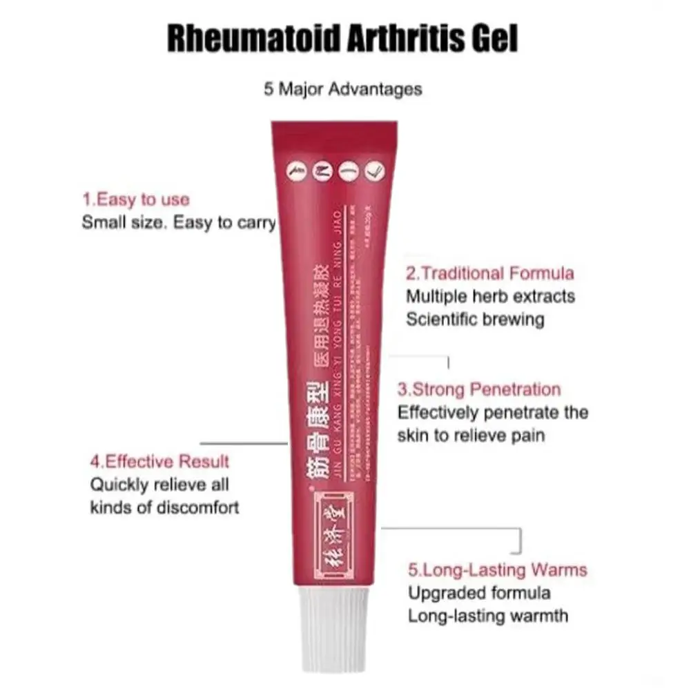 Gel de compresión fría para músculos y huesos, crema para artritis reumatoide, herramienta para el cuidado de la piel, cuidado de la salud ósea, 20g