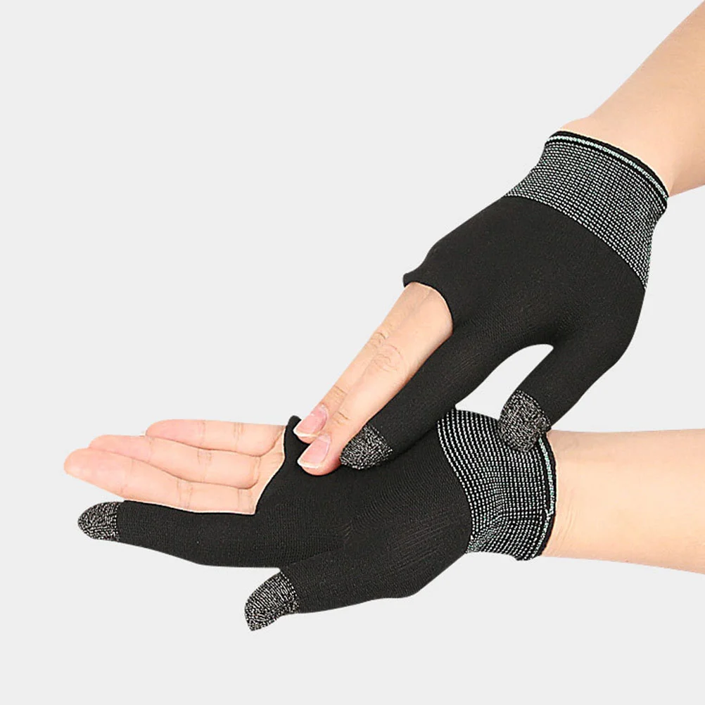 2 Pairs Game Gloves Anti-sweat Finger for Gaming Sleeve Touch Comfortable Thumb Sleeves Mobile Graphene Non-skid