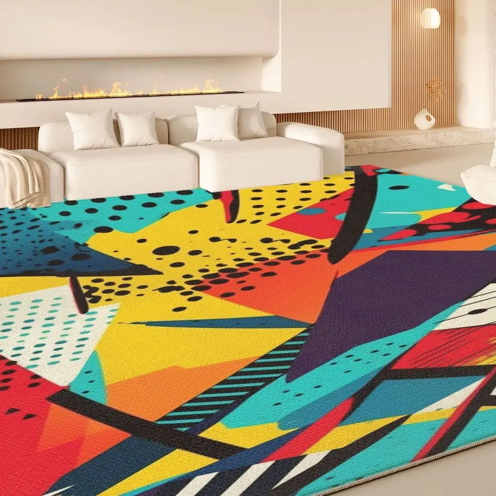 

VIKAMA Soft Loop - Pile Material Mat Suitable for Both Living Room and Bedside, with Fine Texture and Vivid Colors, Enhancing Sp