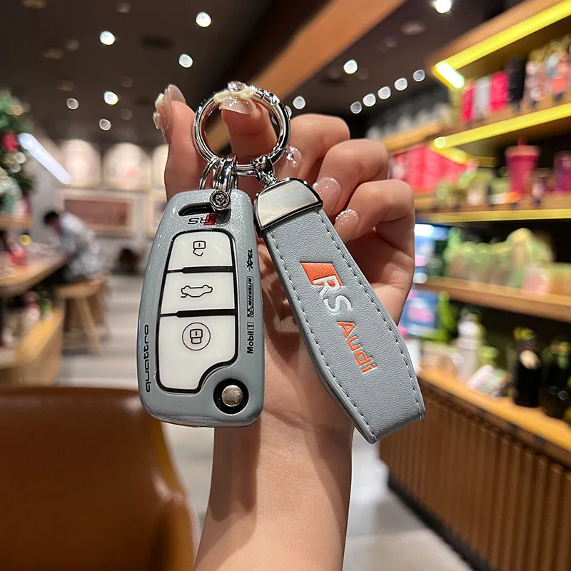 

Спортивный стильный чехол для автомобильного ключа для Audi A1 A3 A4 8P 8L 8V A5 B6 B7 A6 A7 C5 C6 Q3 Q5 Q7 4F S3 S4 S6 RS3 TT Аксессуары