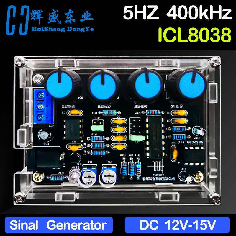 

ICL8038 Multi-Function Low-Frequency Signal Generator Multi-Wave Welding Electronic Circuit Experiment Kit DIY