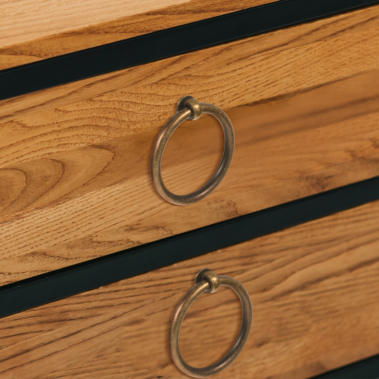 

Furniture Solid Ring Pulls Brass Cabinet Handles For Drawer Wardrobe Dresser Cabinet Pulls Ring Hardware Fittings