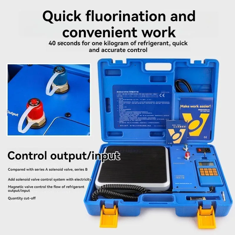 Quantitative Refrigerant Charging Electronic Scale Accurate Weighing Instrument For Refrigeration Project Factory Batch Charging