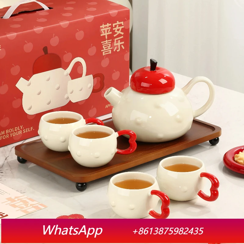 

LMM household living room ceramic water cup kettle cup with wedding dowry gift