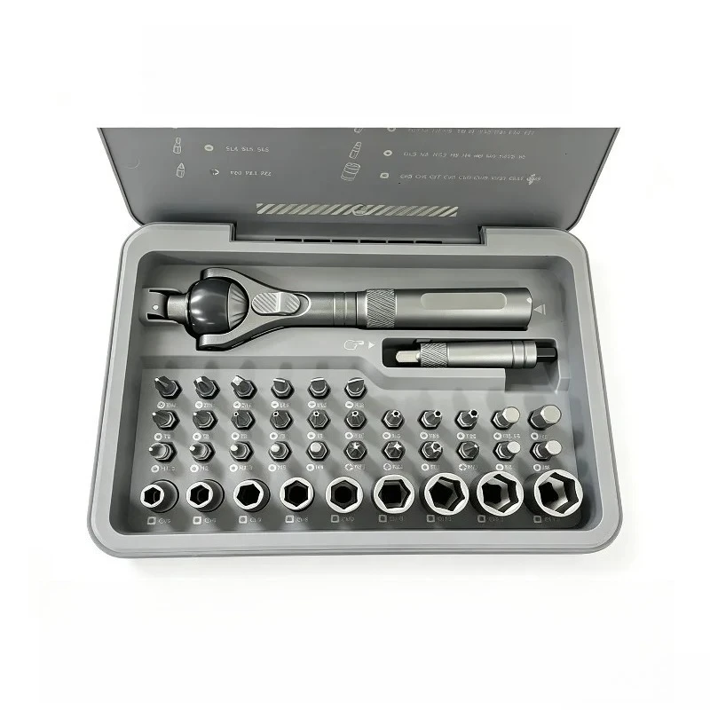 DUKA AtuMan New RS2 Ratchet Screwdriver Set 40 in 1 Magnetic Wrench Semi-automatic Multi-purpose Sleeve Toolbox for Smart Home