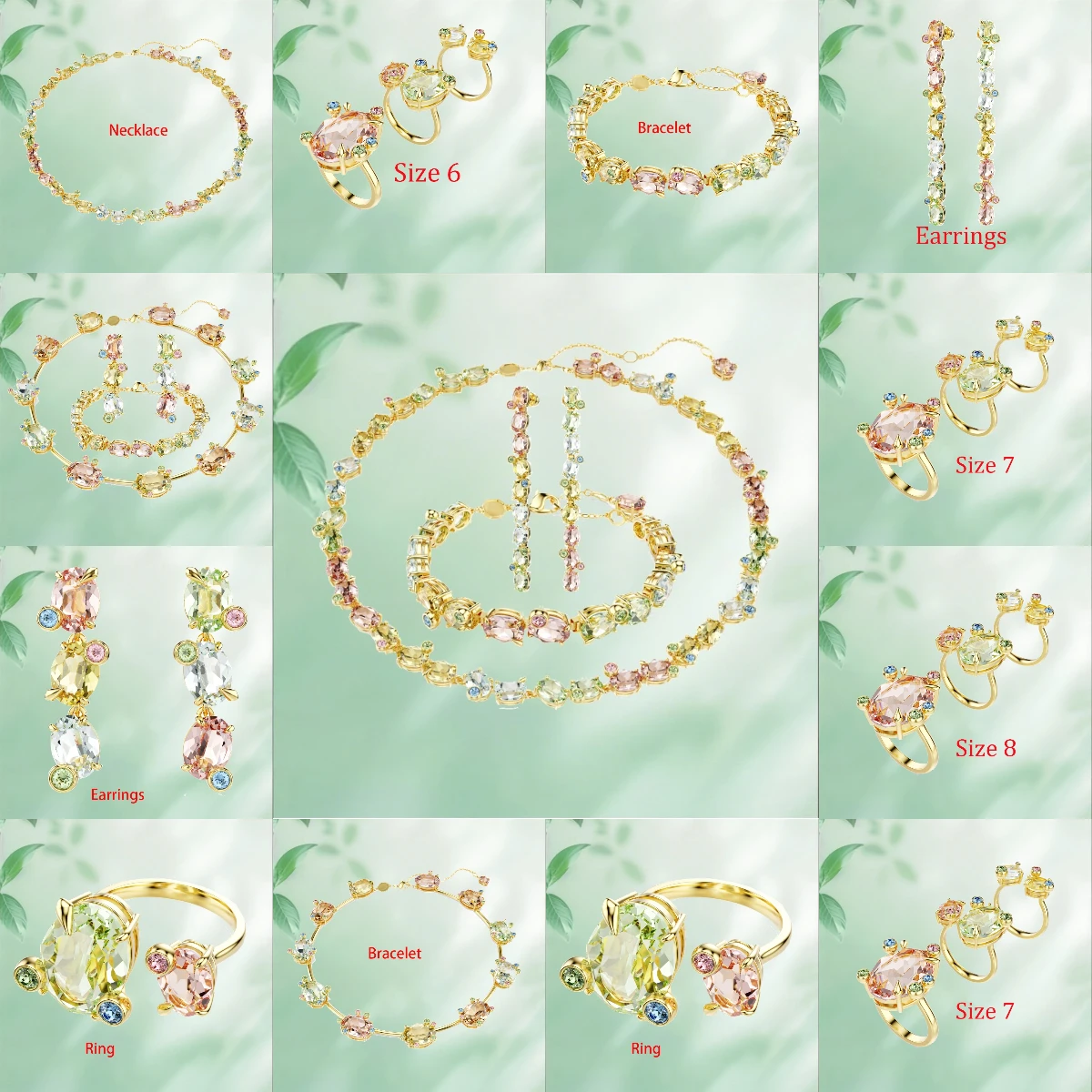 2026 New Arrival Mixed Cut Dazzling for Her Banquet Glamour Statement Necklace Premium Texture Elegant Choice