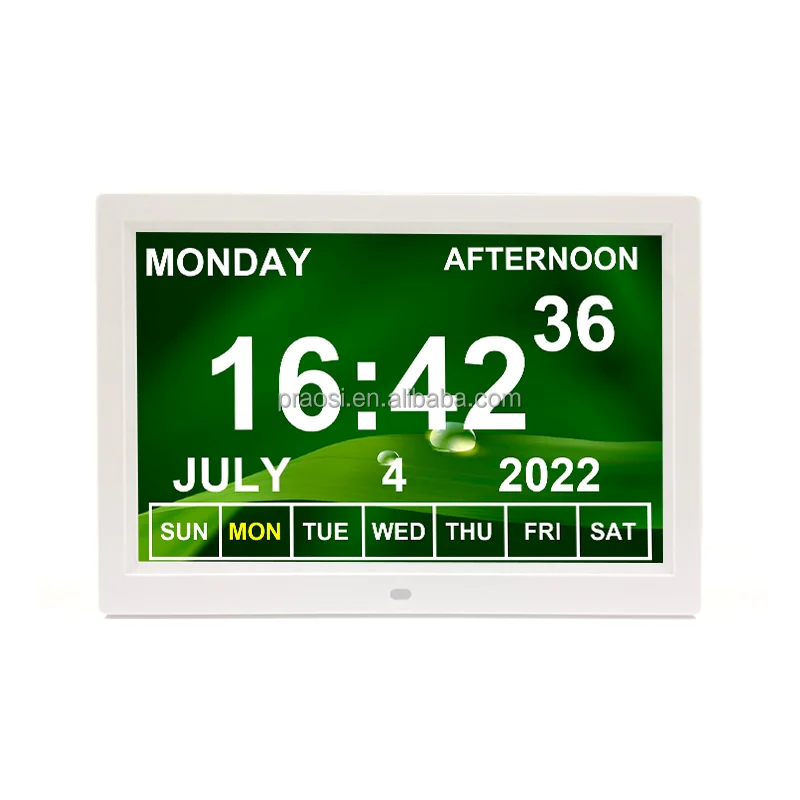 Digital Calendar Alarms Day Clock 12