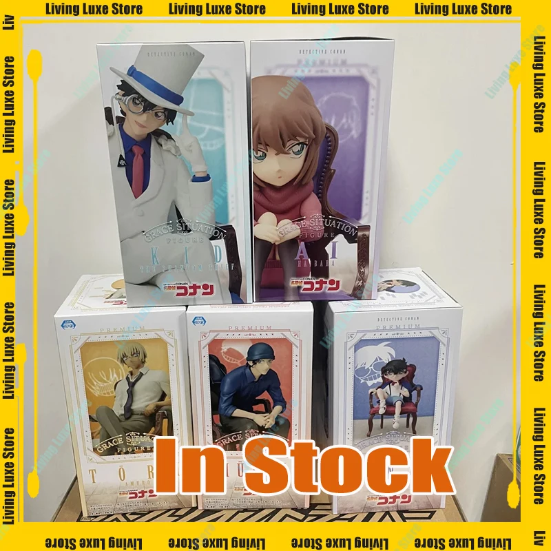 Original Anime Figure SEGA Detective Conan Conan Edogawa Haibara Ai Amuro Toru Action Figurine PVC Kuroba Kaito Toy Figurine