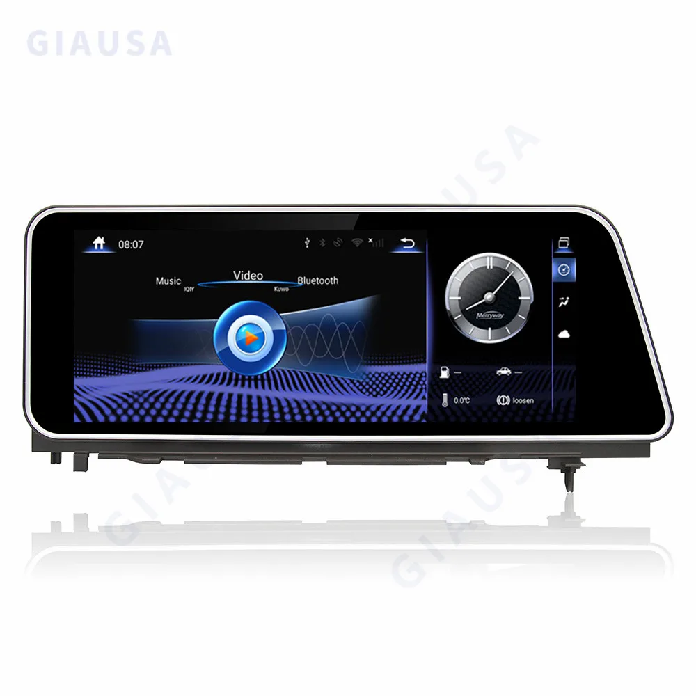 Radio mobil Android 13 12.3 inci, untuk Lexus RX 200t RX200t 2018 Rx350L Rx350 Rx450h 64GB ROM GPS navigasi Unit kepala Multimedia