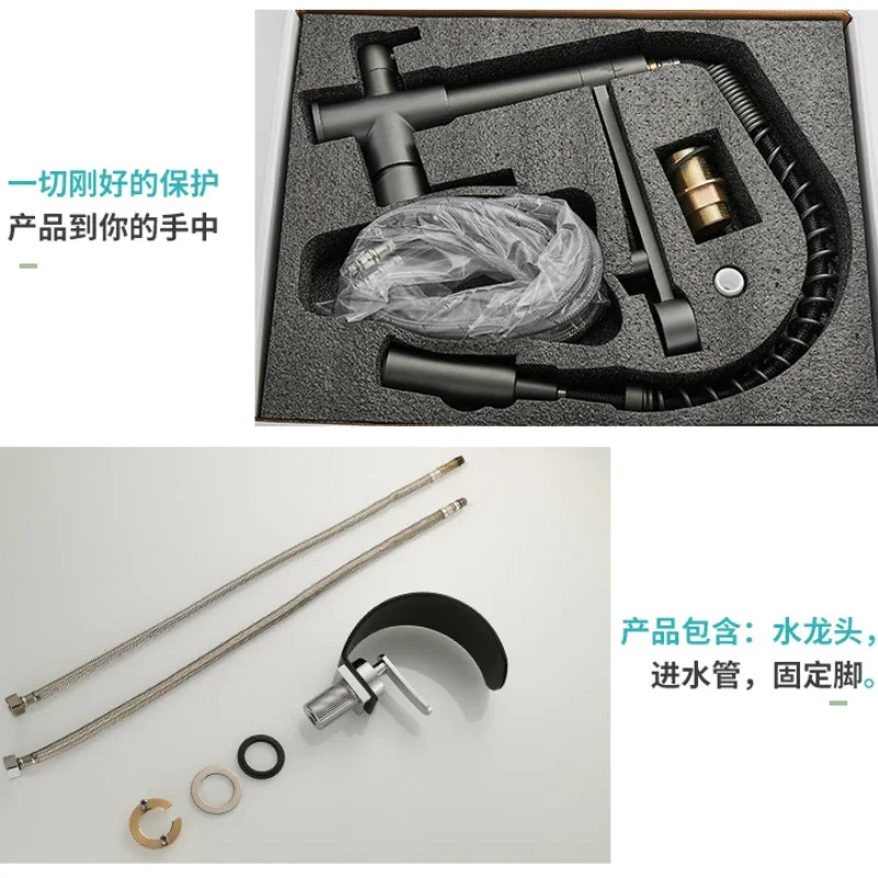 Imagem -02 - Torneira Moderna da Bacia do Único Furo para o Banheiro Preto Fosco Ouro Branco Torneira da Bacia Torneira Misturadora Acessórios do Banheiro tipo Coreano