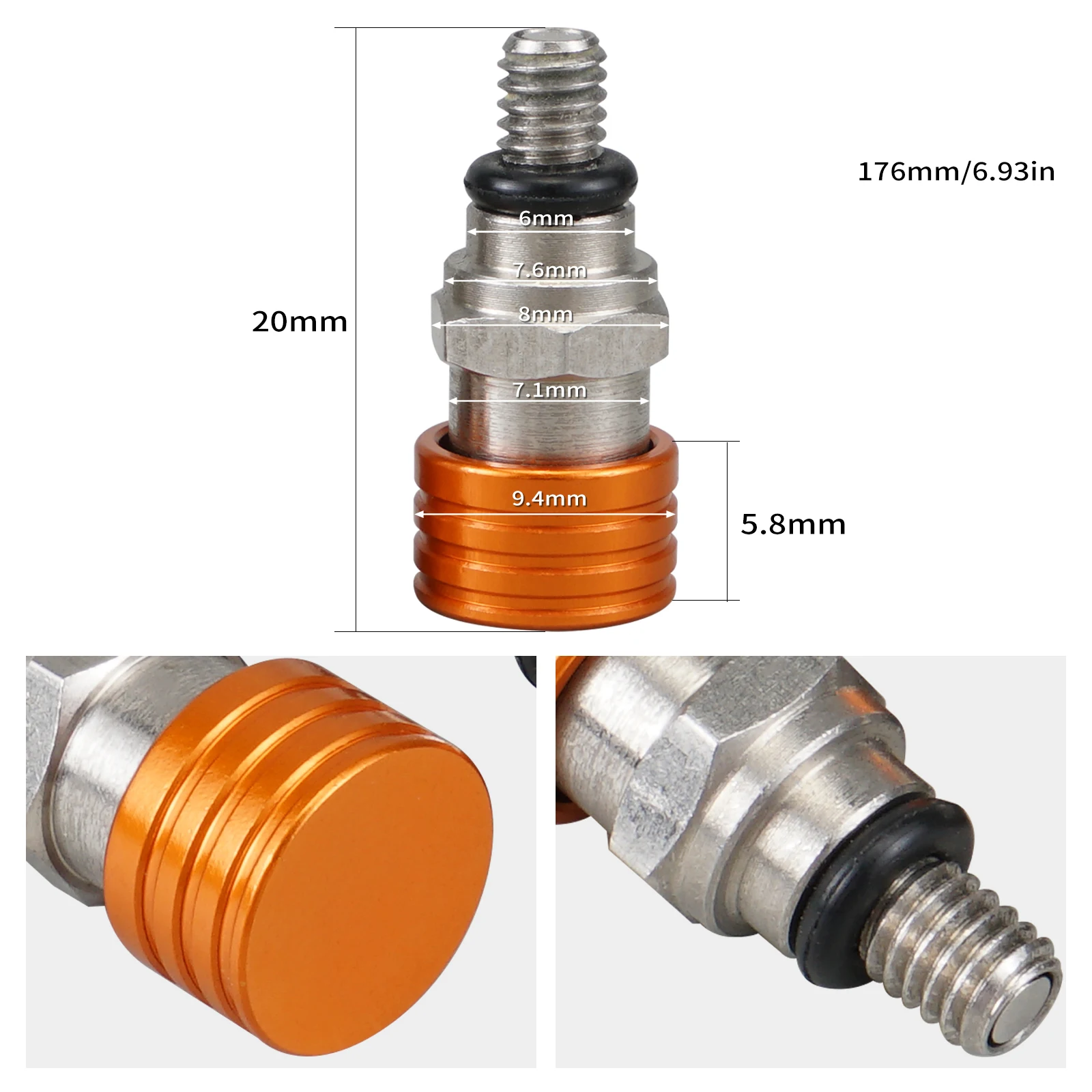 NICECNC For KTM EXC 300 SX 125 SXF 450 EXCF 350 EXC XCW MXC SX XC SXF XCF XCFW Motorcycle M4x0.7 Front Fork Air Bleeder Valves