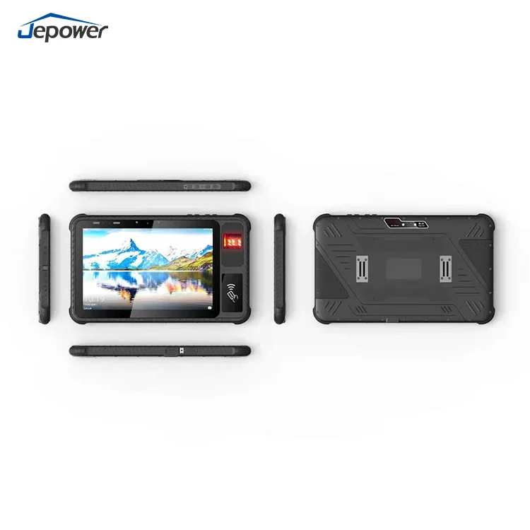 10.1-Inch Biometric Android Industrial Tablet Octa Core Processor 10000 MAh NFC Waterproof Sunlight Readable LF RFID OEM Stock