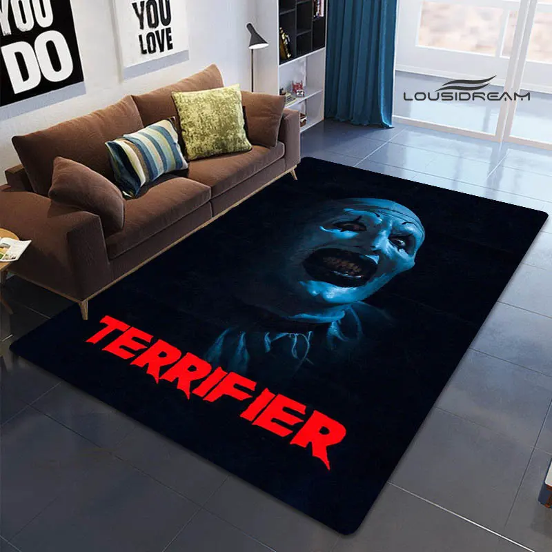 Terrifier horror movie printed carpet living room bedroom beautiful carpet non-slip doormat photography props birthday gift