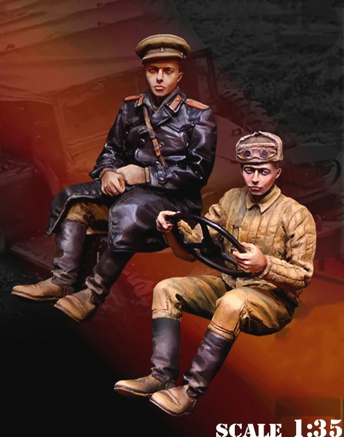 

1/35 фигурка модели из смолы GK ,2 фигурки, несобранный и Неокрашенный комплект