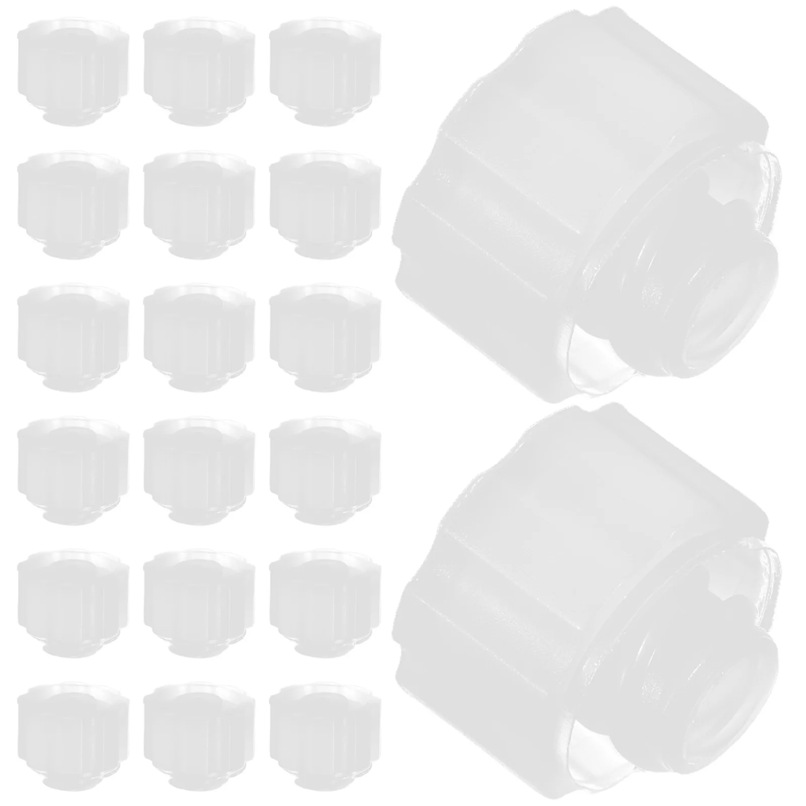 

100Pcs Precision Screw Tip Applicator Caps Spiral Design Glue Dispensing Needle Caps for Perfume Refill Industrial Supplies