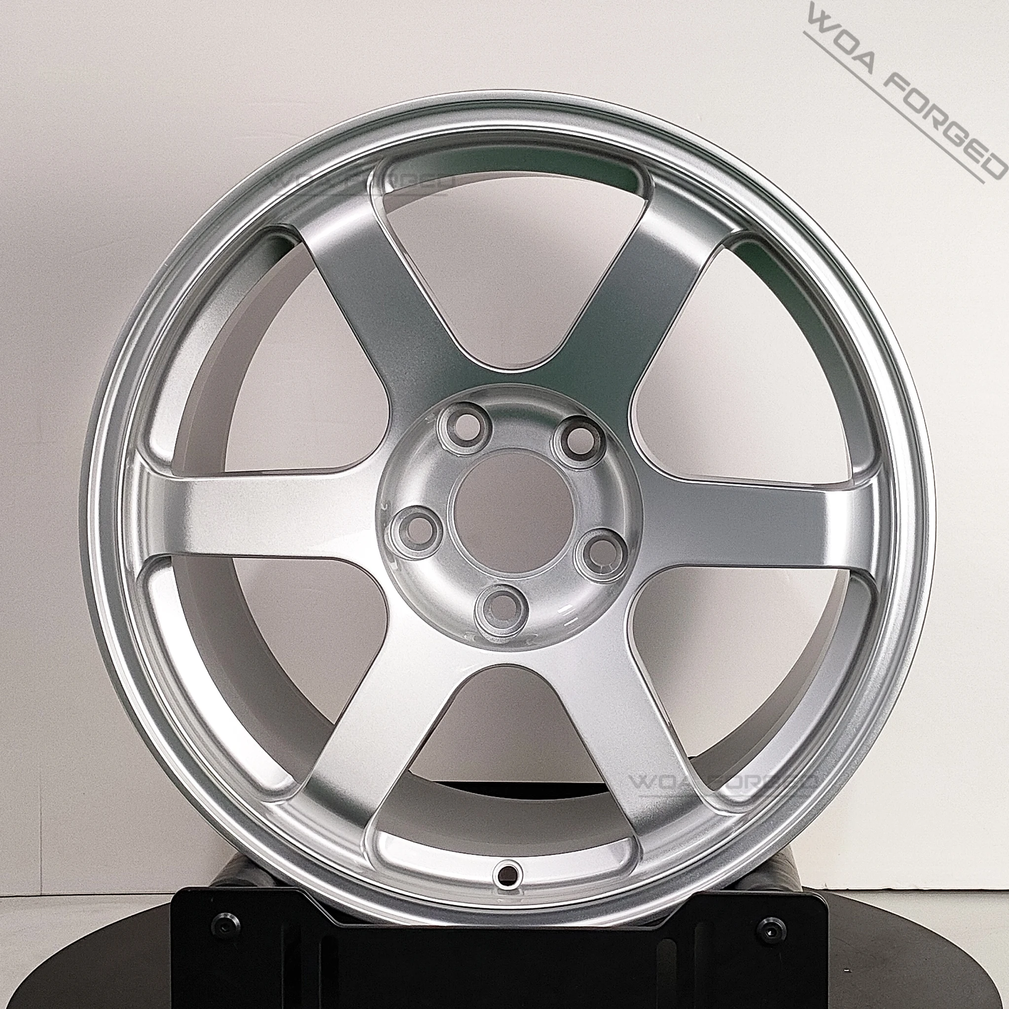 

DOT Sport Custom Silver Forged Car Wheels Lightweight TE37 Deep Recessed 5x120 5x112 5x139.7 for BMW Audi RAY Passenger Cars