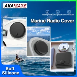 For Boat Radio Cover Marine Radio MP3 MP5 FM Soft Silicone Protector Waterproof Sun Reisitant Suit for UTV ATV SPA RZR