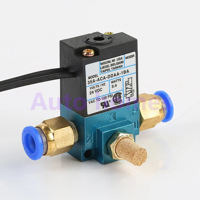 3 way High frequency solenoid valve 35A-ACA-DDAA-1BA/DDBA/DDFA MAC Marking Dispensing machine valve  1/8 thread 12V 24V DC