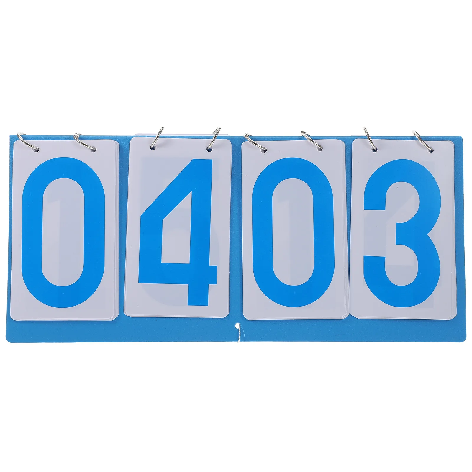 Sturdy 4-Digit Scoreboard Clear Readable Portable Reusable Sports Score Keeper for Basketball Tennis Football Table Competition
