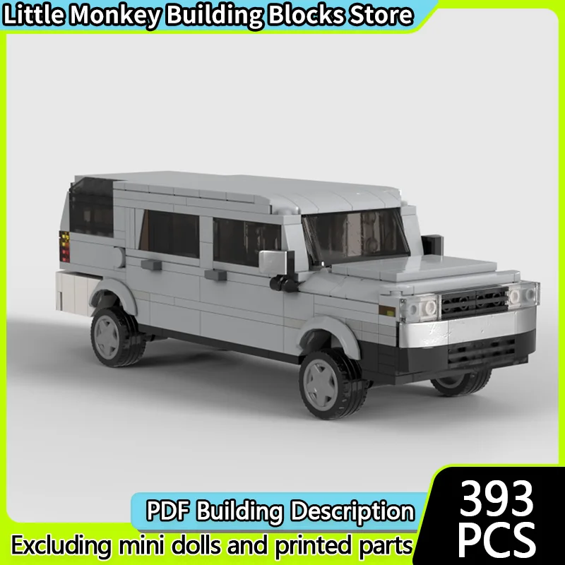 

City Car Model MOC Building Bricks 4Runner Hardcore SUV Modular Technology Children Holiday Gifts Assemble Toys Suit